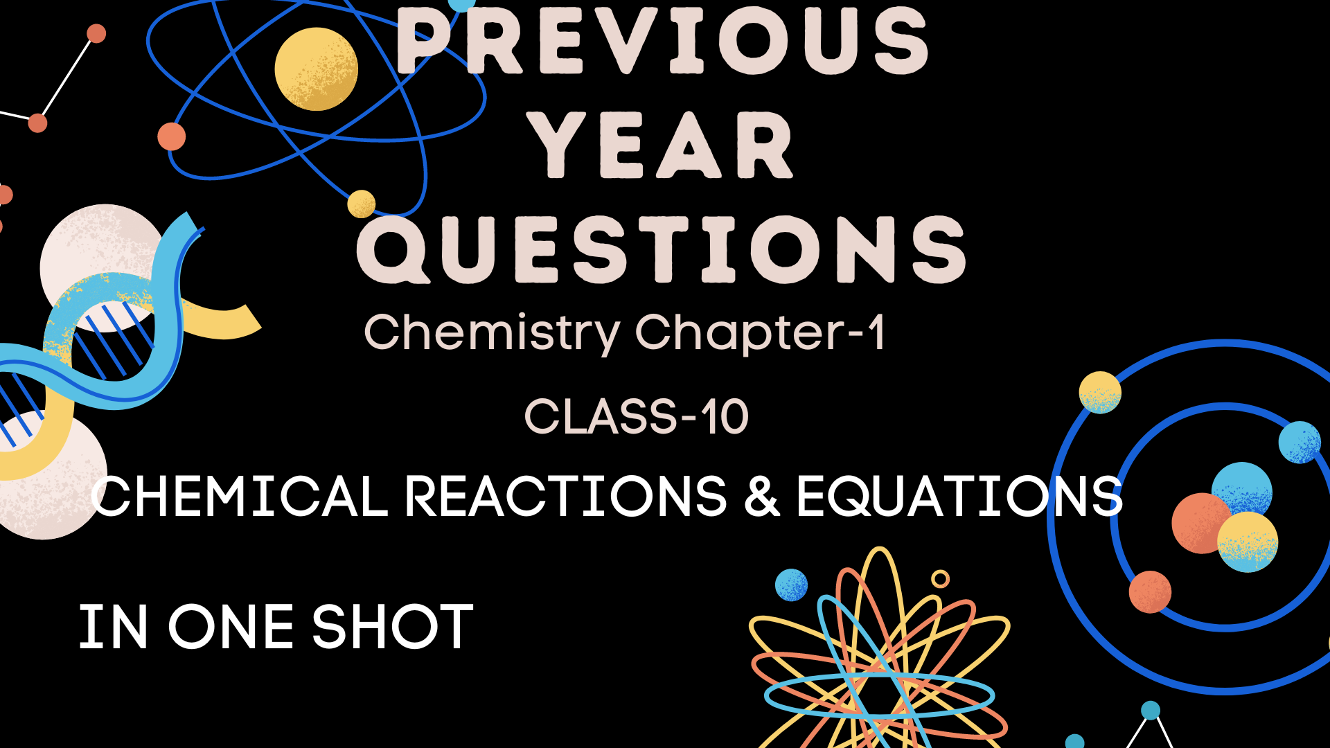 Previous Year question paper for chemicla rections and equations